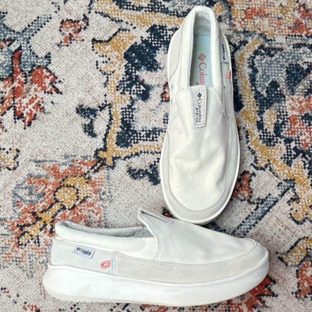 Columbia PFG Women's Boatside Slip-On Casual Shoes Round Rubber US 7 $75 Retail